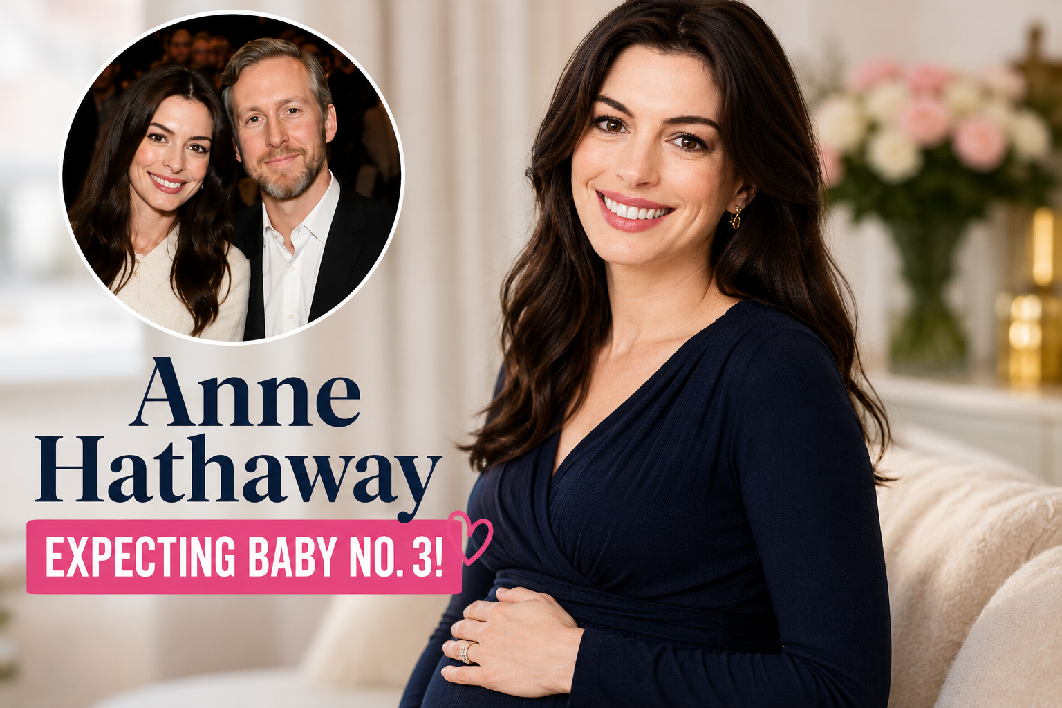 Anne Hathaway Expecting Baby No. 3: Actress Shares Exciting Family News