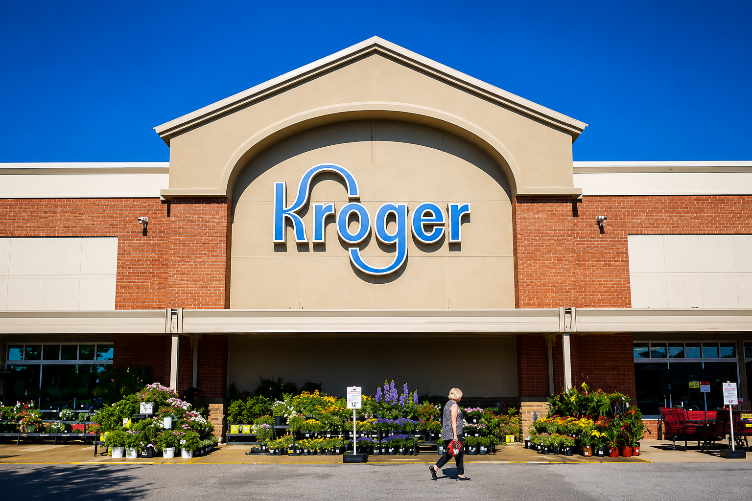 Kroger and Giant Eagle supermarkets shown as part of the announced $1.65 billion acquisition.