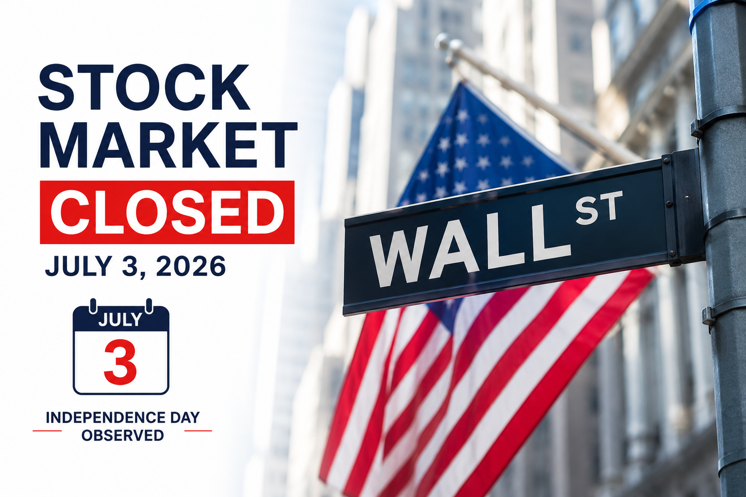 Is the Stock Market Open Tomorrow? NYSE and Nasdaq Closed for Independence Day