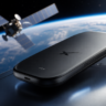 Concept illustration of a futuristic AI device linked to SpaceX and Elon Musk, representing reports about a prototype AI-powered handheld technology.