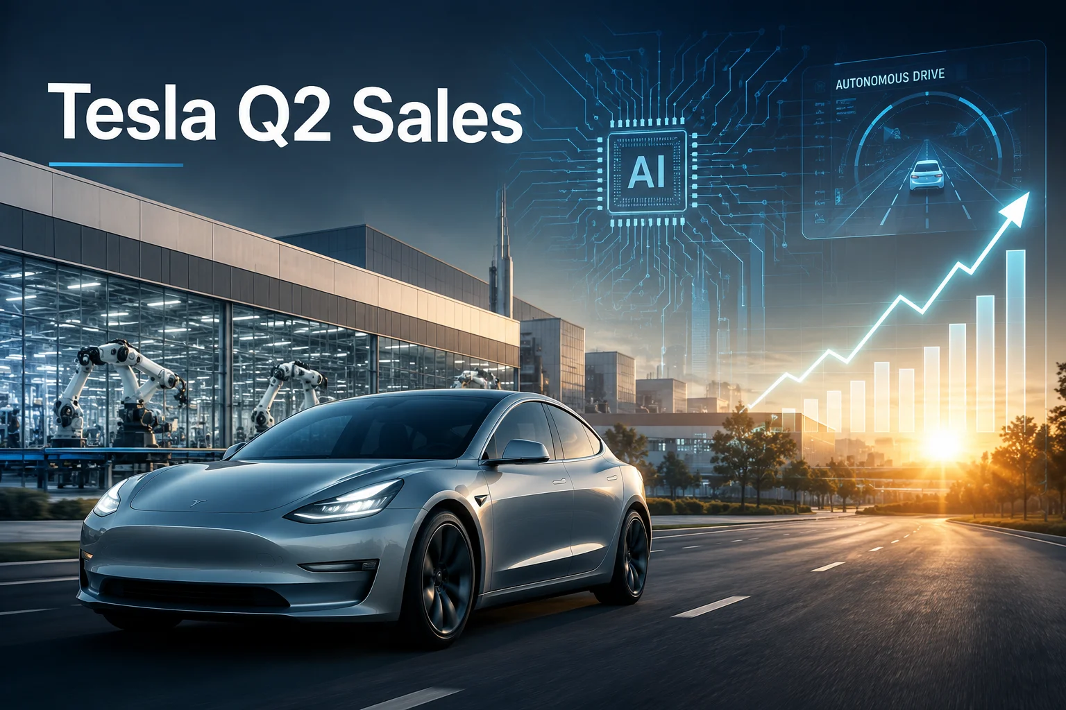 Tesla Sales Jumped in Second Quarter as Elon Musk Shifts Focus to AI and Robotaxis