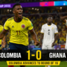 Colombia vs Ghana: Colombia Reaches World Cup Round of 16 After 1-0 Win