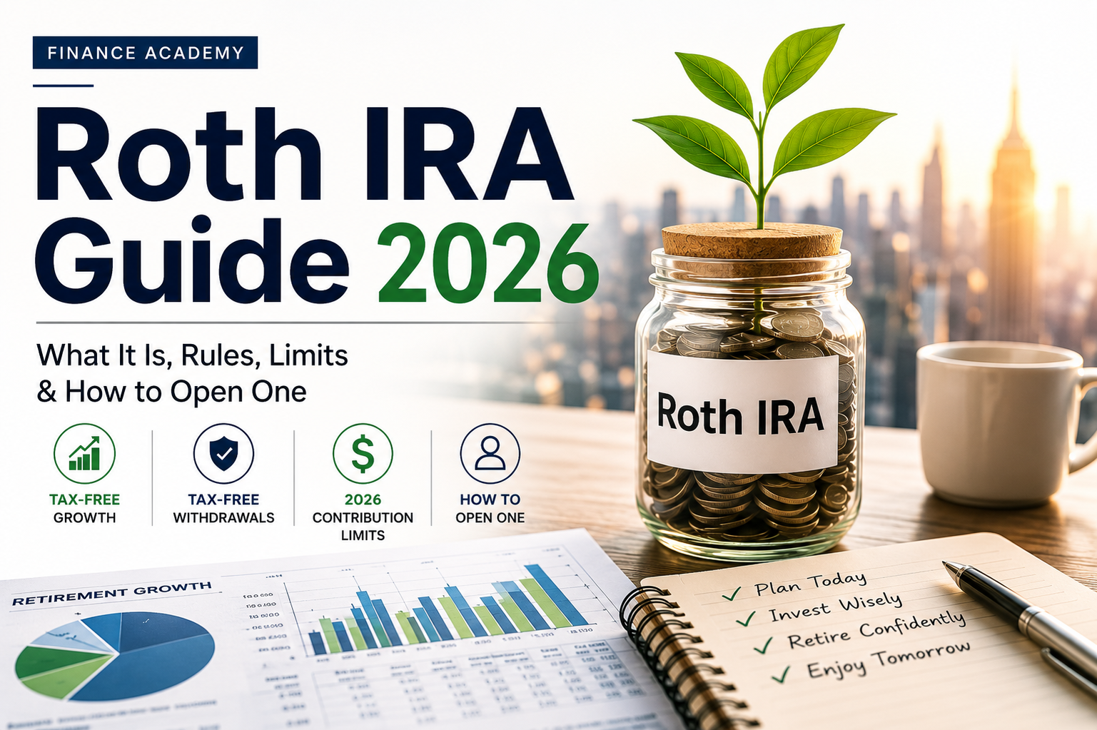 Roth IRA Guide 2026: What It Is, Rules, Limits & How to Open One