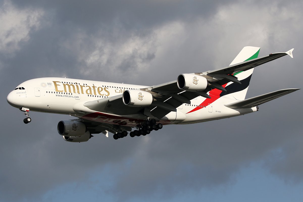 Emirates Airbus A380 aircraft