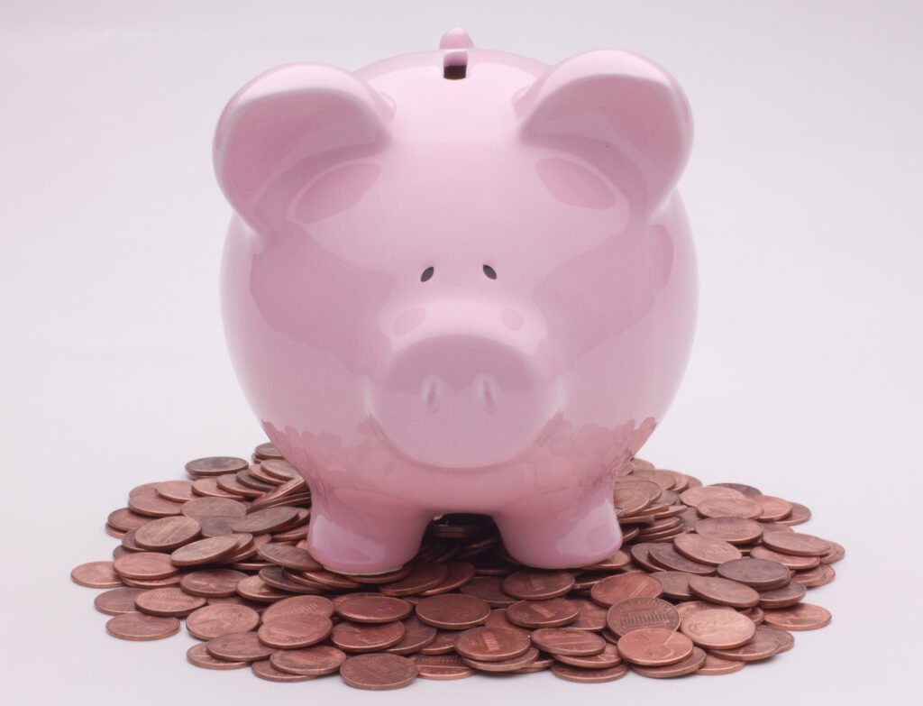 Piggy bank representing savings accounts and CD yields