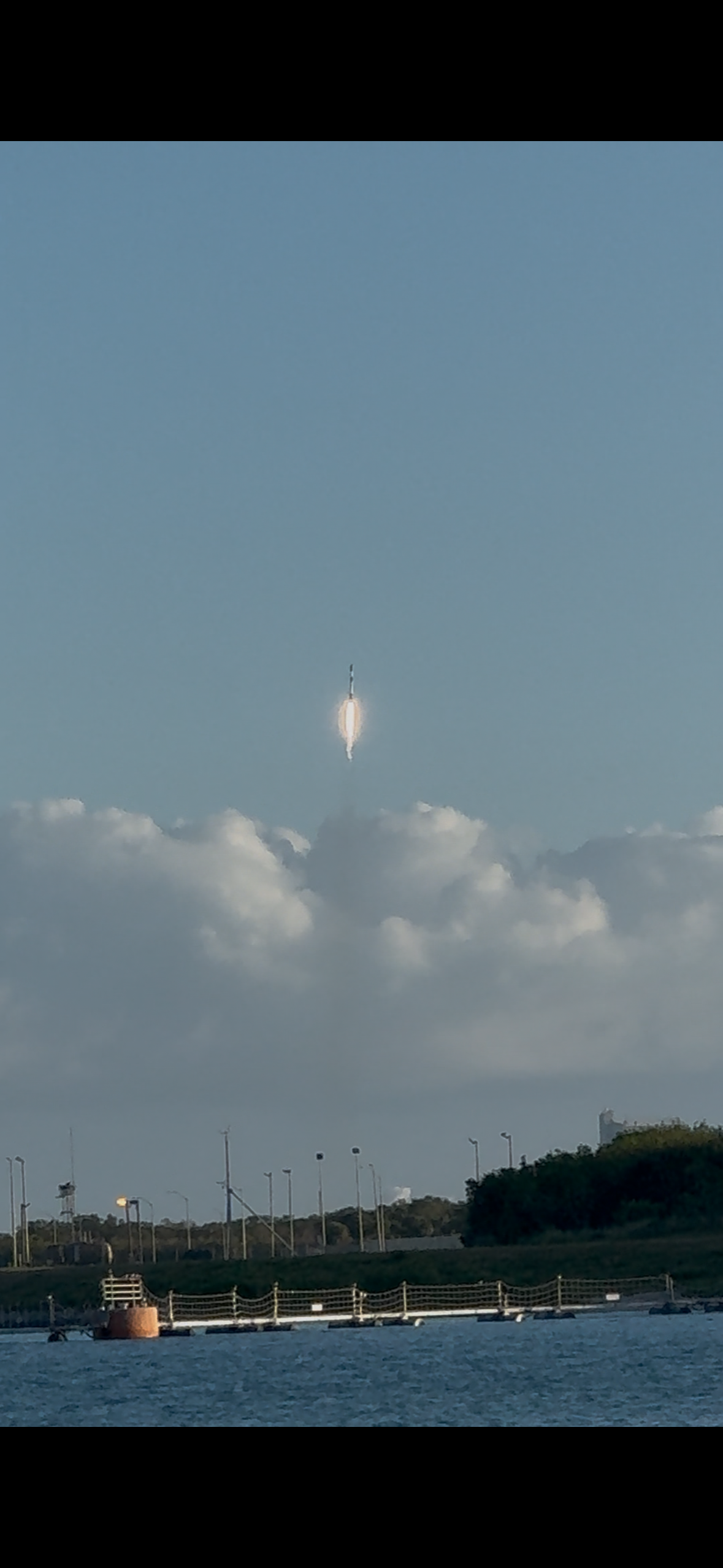 SpaceX Falcon 9 rocket launch representing new Space Force contract