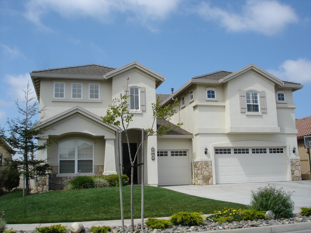 Suburban house exterior representing residential mortgages