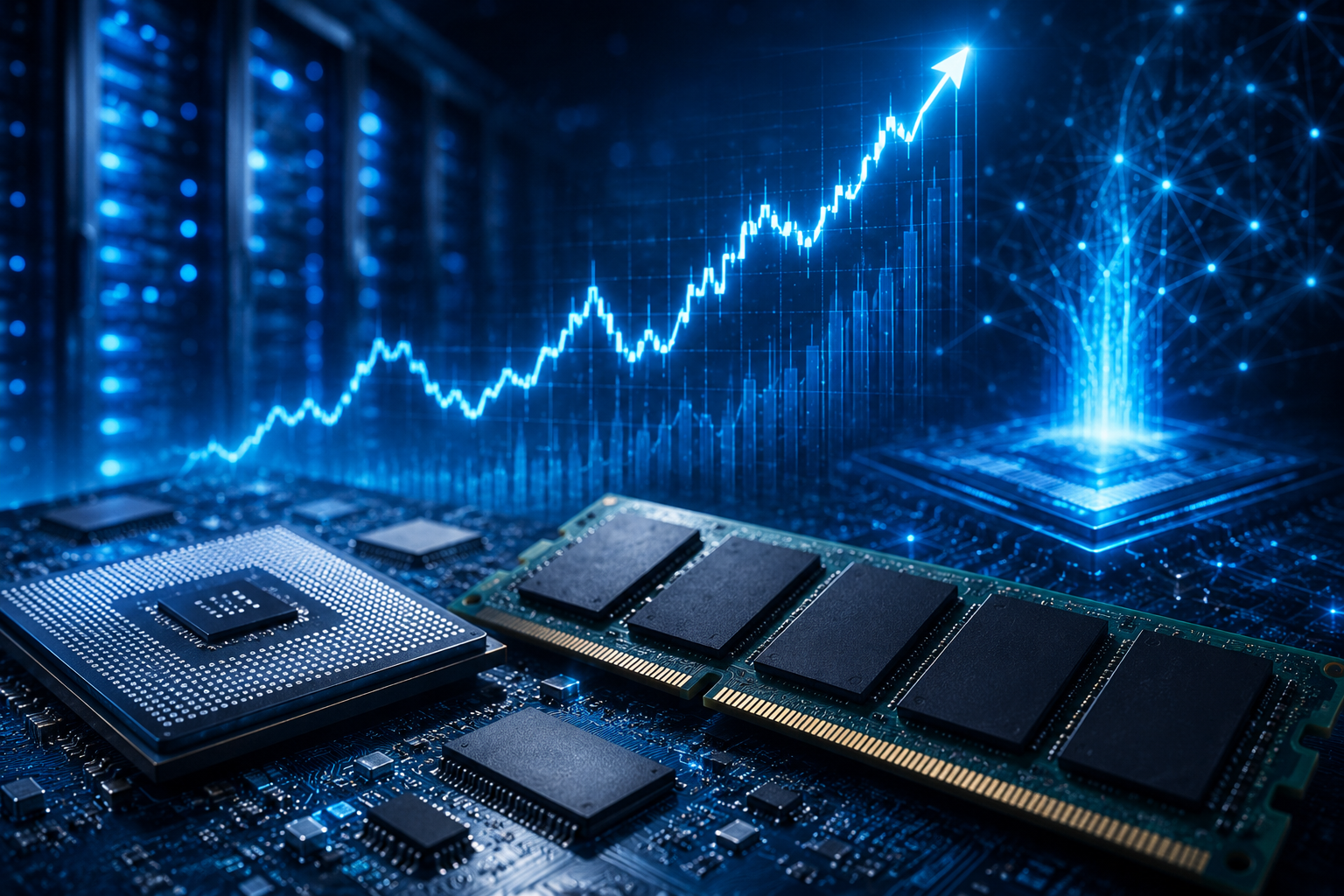 Memory Chip Stocks Surge on AI Demand Ahead of Earnings