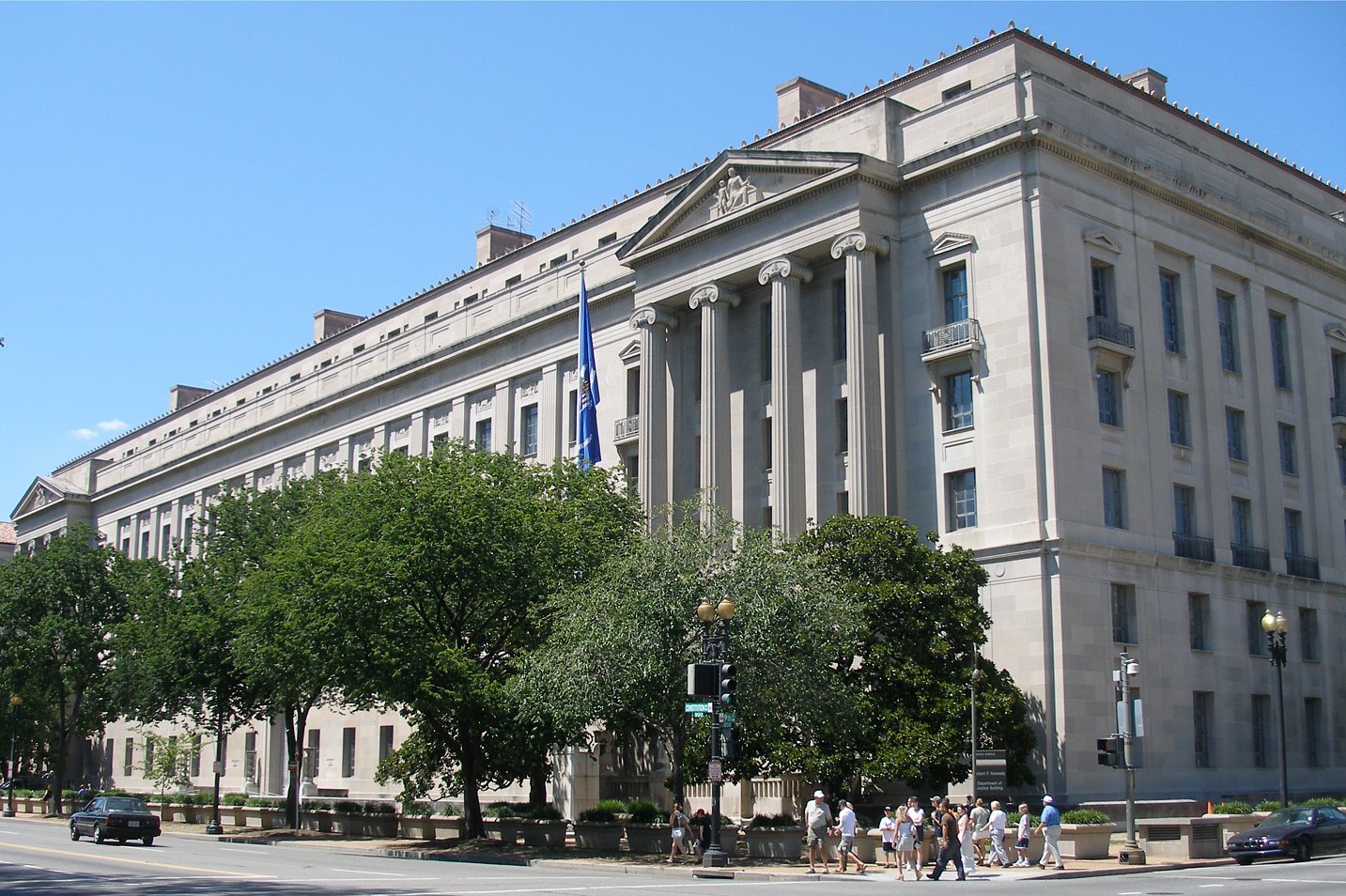 Robert F. Kennedy Department of Justice Building in Washington, D.C., headquarters of the agency Todd Blanche now leads as attorney general